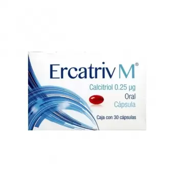 ERCATRIV M 0.25 MCG CAJA CON 30 CAPSULAS
