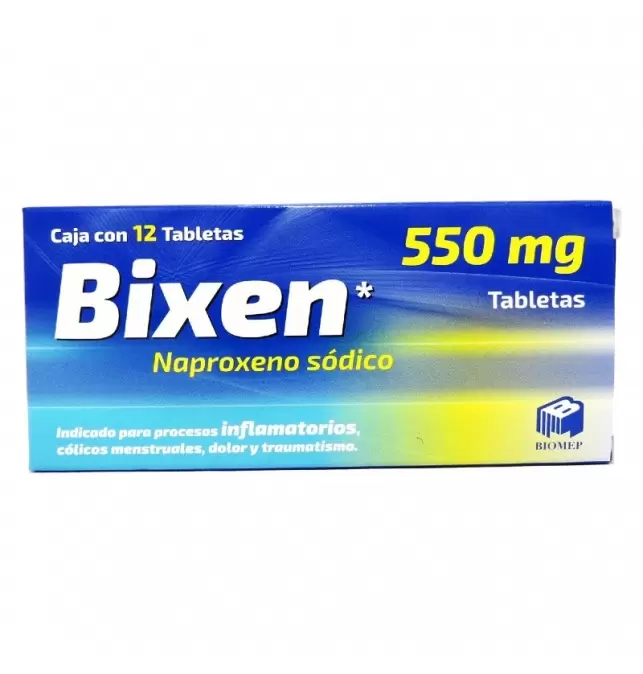 BIXEN 550 MG CAJA CON 12 TABLETAS