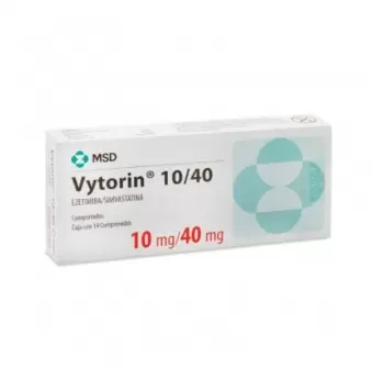 VYTORIN 10MG/40MG CAJA CON 14 COMPRIMIDOS (1)